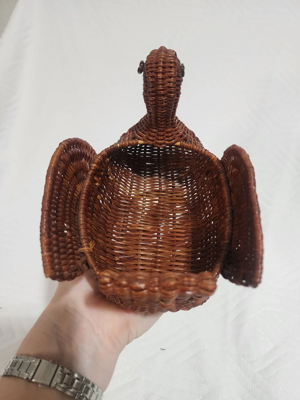 Woven Duck Basket - Brown Decorative Home Accent